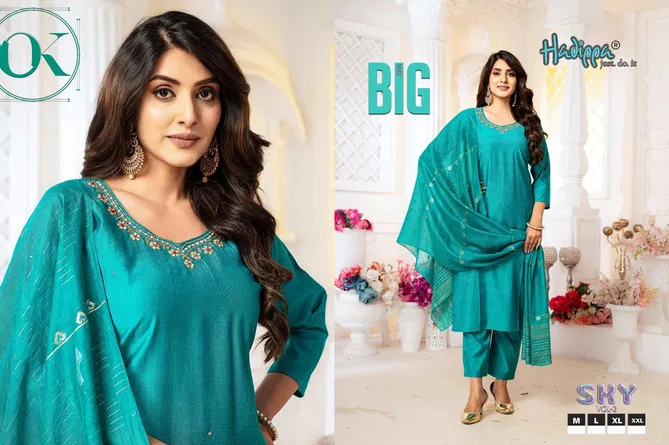 Sky Vol 2 By Hadippa Vatican Straight Cut Kurti With Bottom Dupatta Wholesale Online